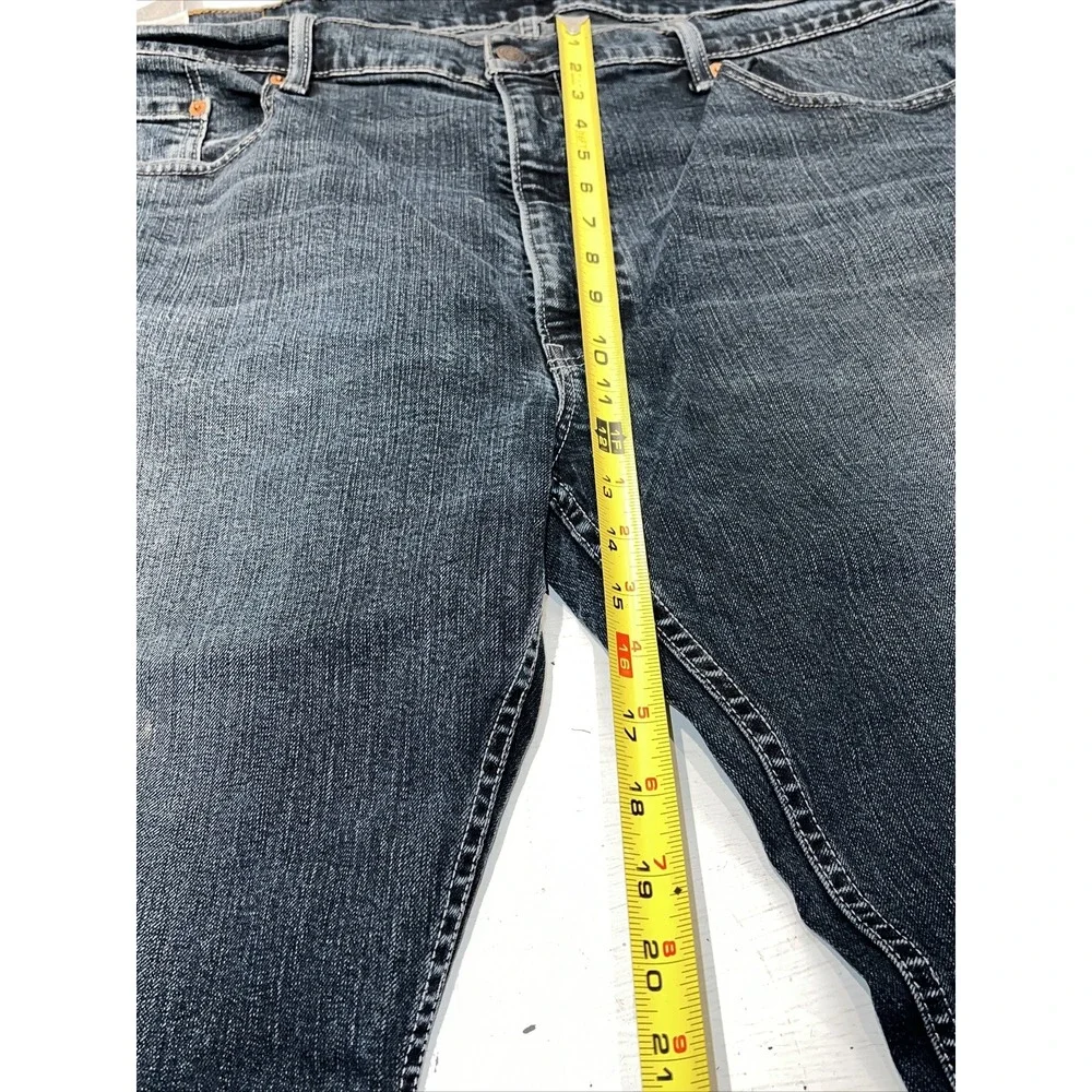 Levi's 42 x 32 559‎ Relaxed Straight Blue Dark  Wash Denim Jeans